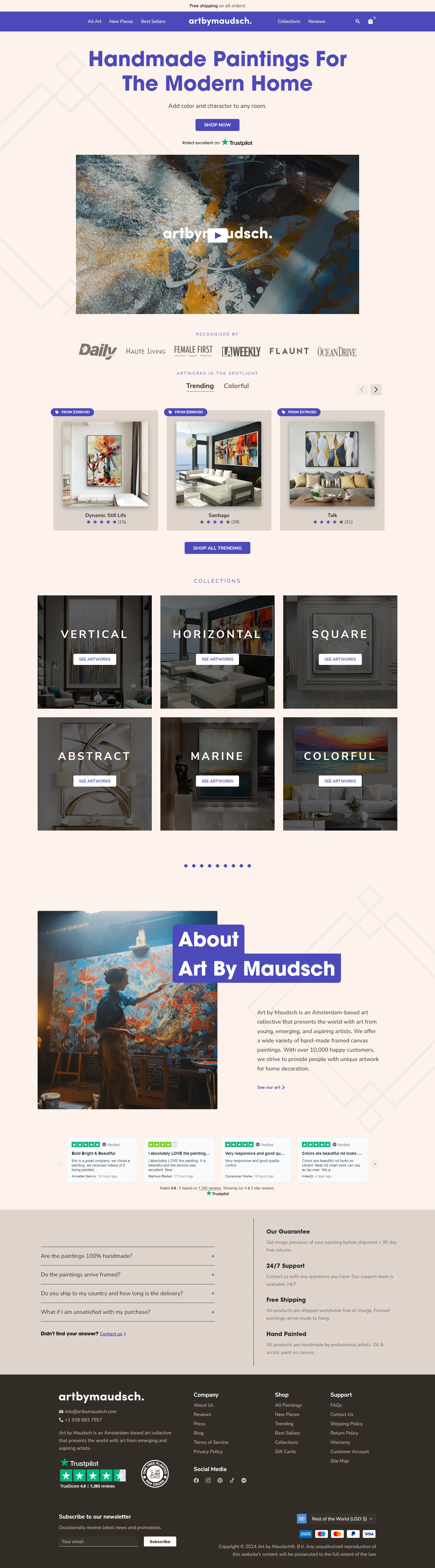 Artbymaudsch website